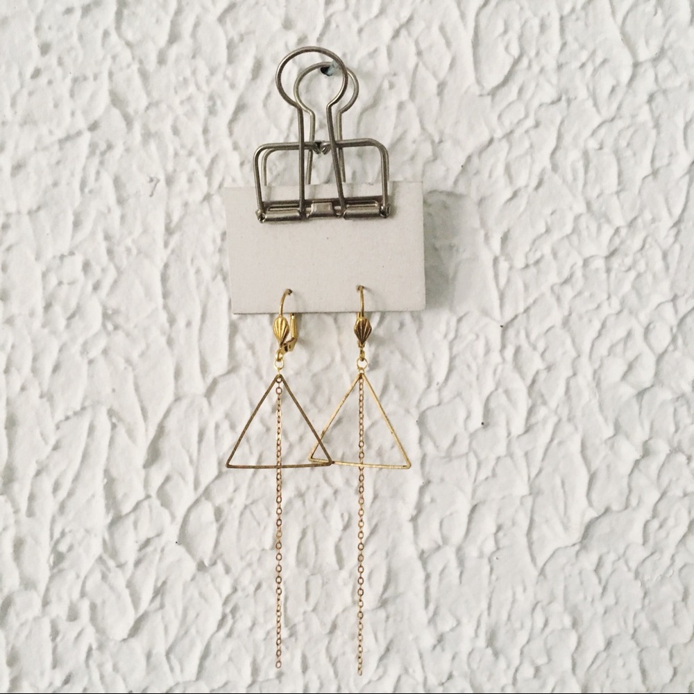 Triangle Dangle Earrings - image 2
